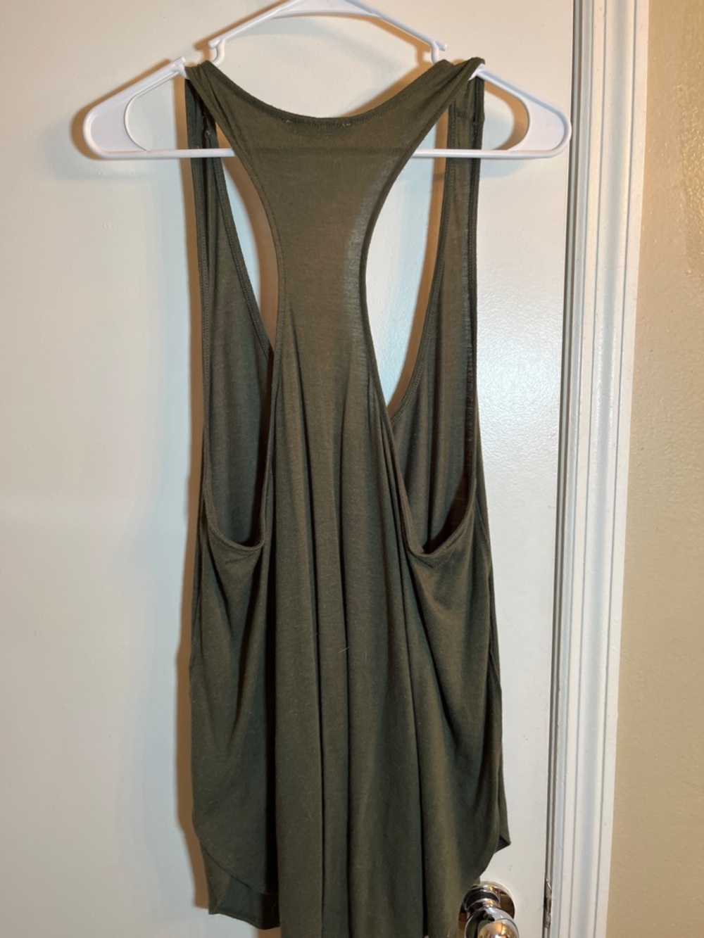 Express Olive Green Racerback Tank - Picture 3 of 7